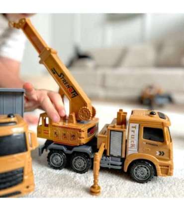 WOOPIE suur 6-ühes ehitusmasinate komplekt