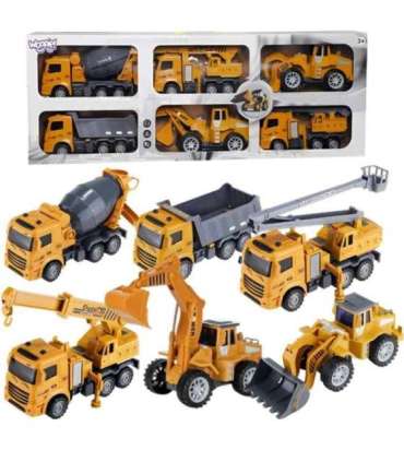 WOOPIE suur 6-ühes ehitusmasinate komplekt