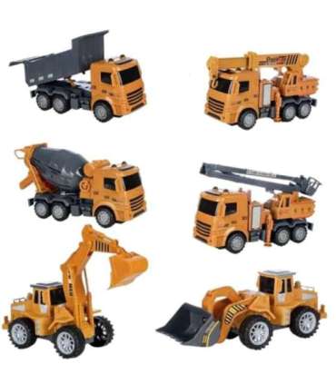 WOOPIE suur 6-ühes ehitusmasinate komplekt