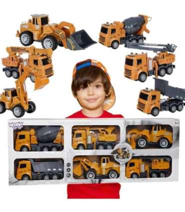 WOOPIE большой набор строительной техники 6 в 1