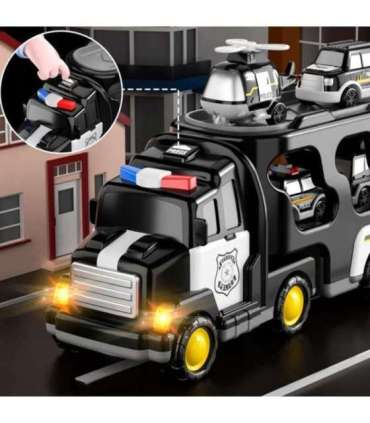 WOOPIE teepuksiirauto komplekt 5 autost - politsei