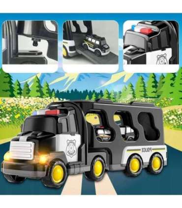 WOOPIE teepuksiirauto komplekt 5 autost - politsei