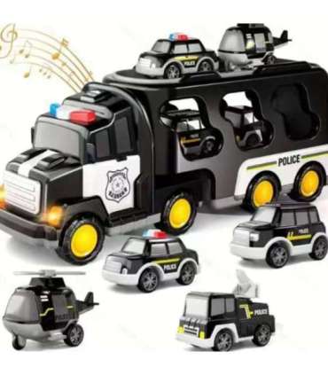 WOOPIE teepuksiirauto komplekt 5 autost - politsei