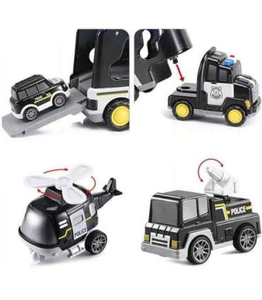 WOOPIE teepuksiirauto komplekt 5 autost - politsei