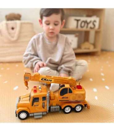 WOOPIE интерактивный кран-грузовик с подвижным крюком 1:14