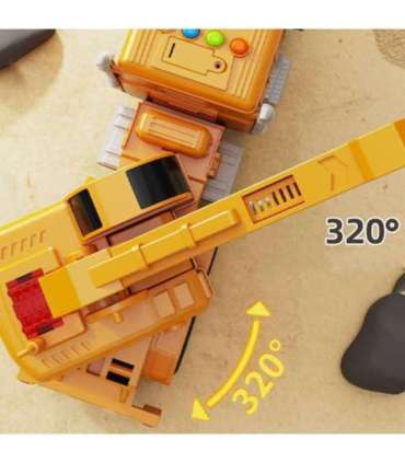 WOOPIE интерактивный кран-грузовик с подвижным крюком 1:14