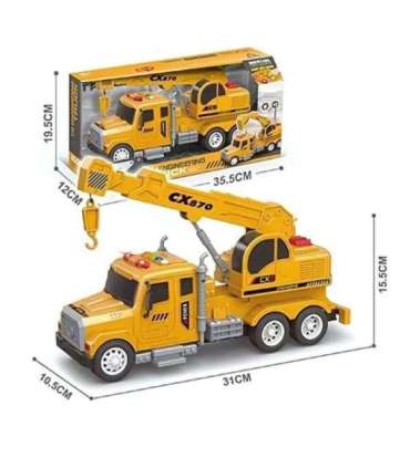 WOOPIE интерактивный кран-грузовик с подвижным крюком 1:14