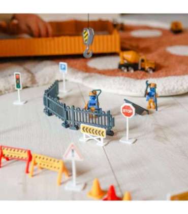 WOOPIE Veoauto 6-ühes ehituskomplekt Kraana Tagasivetoga autod Tarvikud