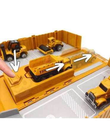 WOOPIE Veoauto 6-ühes ehituskomplekt Kraana Tagasivetoga autod Tarvikud