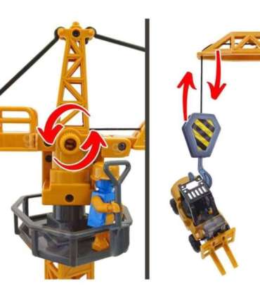 WOOPIE Veoauto 6-ühes ehituskomplekt Kraana Tagasivetoga autod Tarvikud