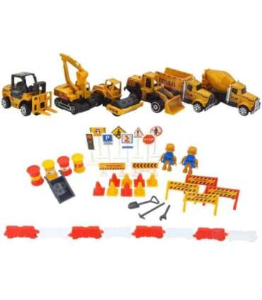 WOOPIE Veoauto 6-ühes ehituskomplekt Kraana Tagasivetoga autod Tarvikud