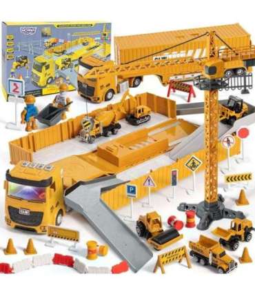 WOOPIE Грузовик 6-в-1 Набор для строительства Кран Машинки с заводным механизмом Аксессуары