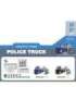 WOOPIE sinine politsei puksiirauto (City Truck) heli- ja valgusefektidega