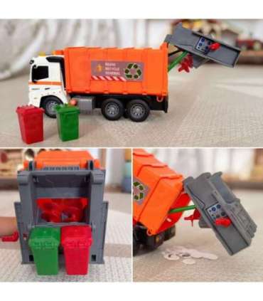 WOOPIE Интерактивная модель мусоровоза, масштаб 1:16, звуковые и световые эффекты