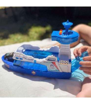 WOOPIE Интерактивный полицейский патрульный катер - Масштаб 1:16 + 3 машинки