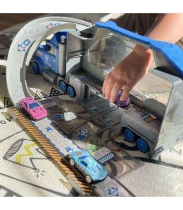 WOOPIE Полицейский грузовик 2-в-1: транспортер и автотрек