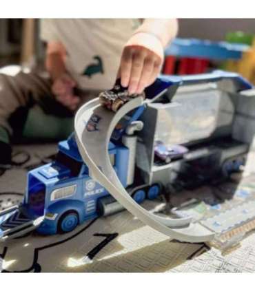 WOOPIE Полицейский грузовик 2-в-1: транспортер и автотрек