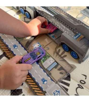 WOOPIE Полицейский грузовик 2-в-1: транспортер и автотрек