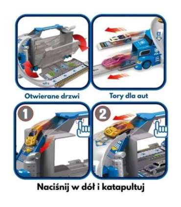 WOOPIE Полицейский грузовик 2-в-1: транспортер и автотрек