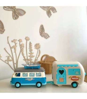 WOOPIE Кампер XL для кукол - кемпинговый набор с прицепом