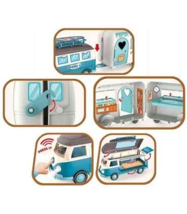 WOOPIE Кампер XL для кукол - кемпинговый набор с прицепом