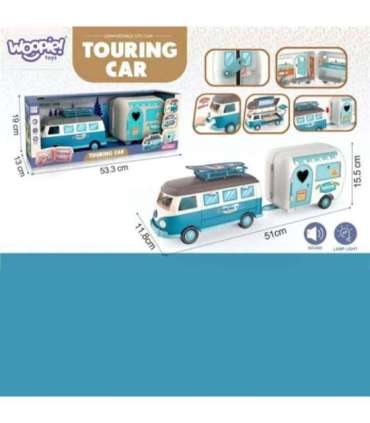 WOOPIE Кампер XL для кукол - кемпинговый набор с прицепом