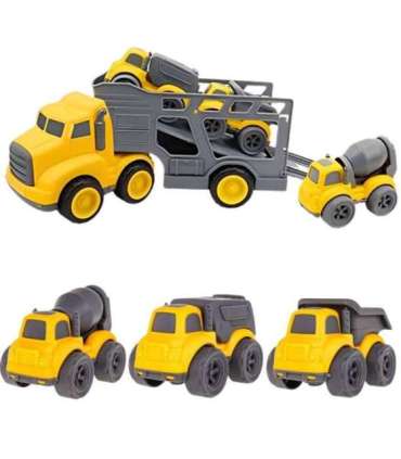 WOOPIE 4-ühes puksiirauto ja ehitusmasinate komplekt