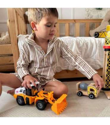 WOOPIE строительный экскаватор-погрузчик 1:16 со световыми и звуковыми эффектами