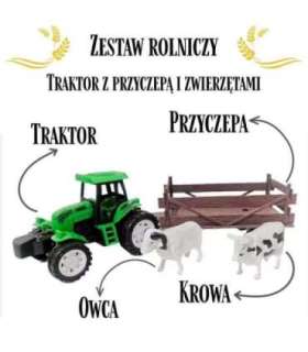 WOOPIE talutraktor koos haagise ja loomadega