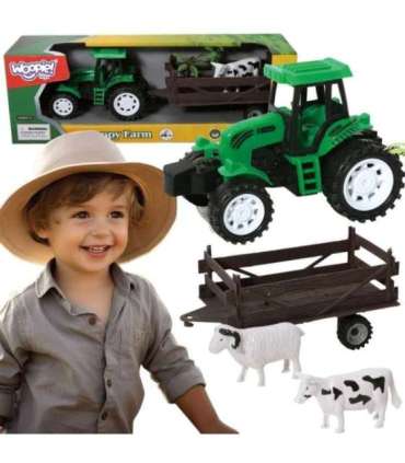 WOOPIE сельскохозяйственный трактор с прицепом и животными