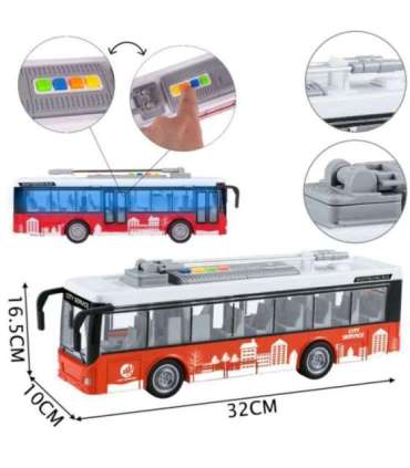 WOOPIE interaktiivne elektriline buss/trollibuss 1:16