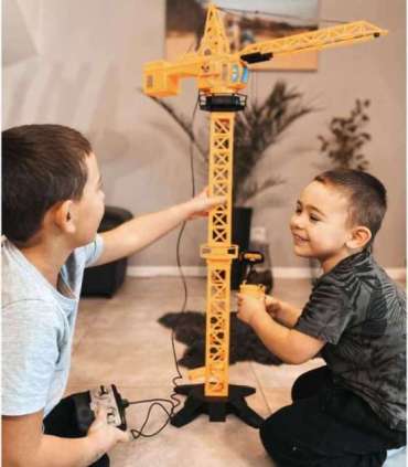 WOOPIE Кран радиоуправляемый 103 см R/C, грузовик-экскаватор + 4 аксессуара