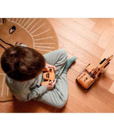 WOOPIE suur puldiga juhitav ekskavaator roomikutel, 7 funktsiooni, heli + tegevus.