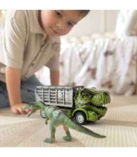 WOOPIE puldiga juhitav RC-auto - roheline dinosaurus + figuur