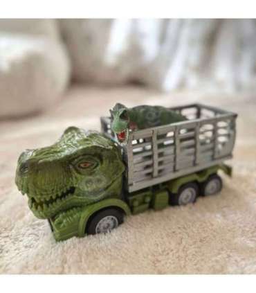 WOOPIE puldiga juhitav RC-auto - roheline dinosaurus + figuur