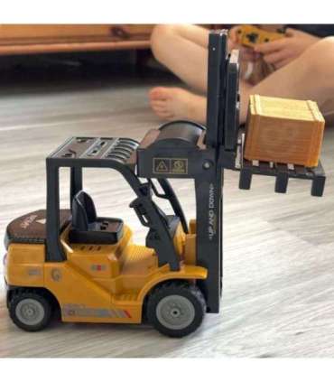 WOOPIE Zdalnie Sterowany Wózek Widłowy 2w1 Dźwig RC - Skala 1:24