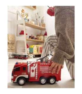 WOOPIE pultiga juhitav tuletõrjeauto (RC) veepritsimise funktsiooniga