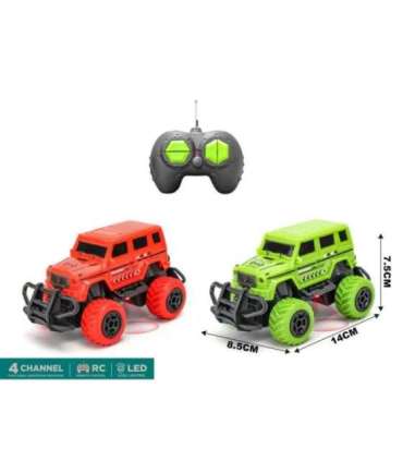 WOOPIE puldiga juhitav RC maastur Jeep LED-tuledega