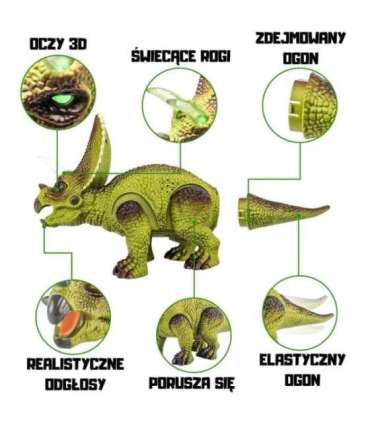 WOOPIE радиоуправляемый RC-робот-динозавр Трицератопс