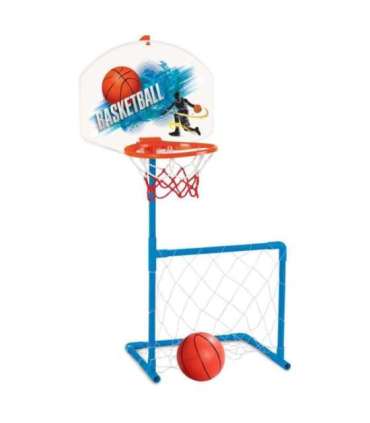 WOOPIE набор 2 в 1: баскетбольное кольцо и футбольные ворота + мяч