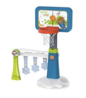 WOOPIE Набор 2 в 1: баскетбольное кольцо и футбольные ворота + мяч + насос