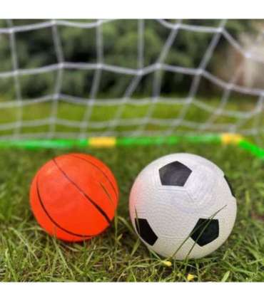 WOOPIE 2-ühes komplekt: korvpall ja jalgpalli värav + pallid