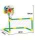 WOOPIE 2-ühes komplekt: korvpall ja jalgpalli värav + pallid