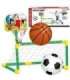 WOOPIE 2-ühes komplekt: korvpall ja jalgpalli värav + pallid