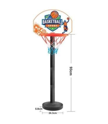 WOOPIE korvpallikomplekt — osavusmängu pall, 93 cm