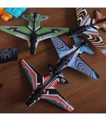 WOOPIE automaatne lennukite viskepüstol + 4 lennukit