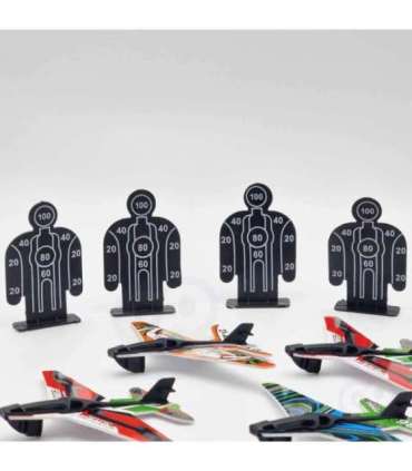 WOOPIE automaatne lennukite viskepüstol + 4 lennukit