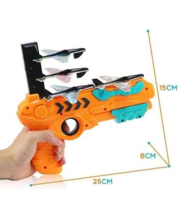 WOOPIE automaatne lennukite viskepüstol + 4 lennukit