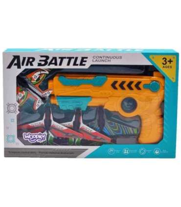 WOOPIE automaatne lennukite viskepüstol + 4 lennukit