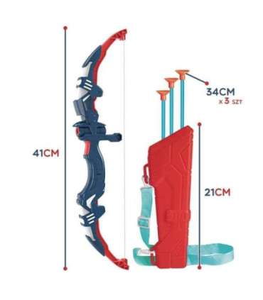 WOOPIE Väikese vibutaja komplekt - vibu ja nooled, 5 tk.